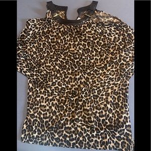 Michael Kors Cheetah Print top